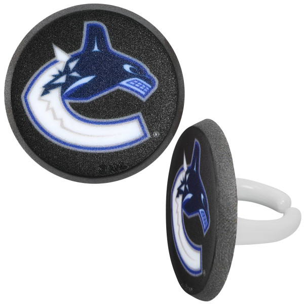 NHL® Team Puck Cupcake Rings