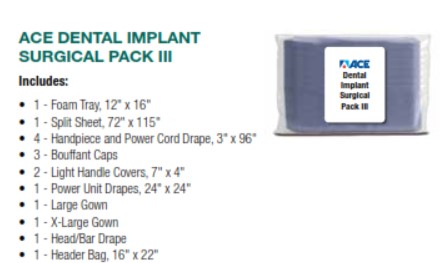 Dental Implant Surgical Pack IIII