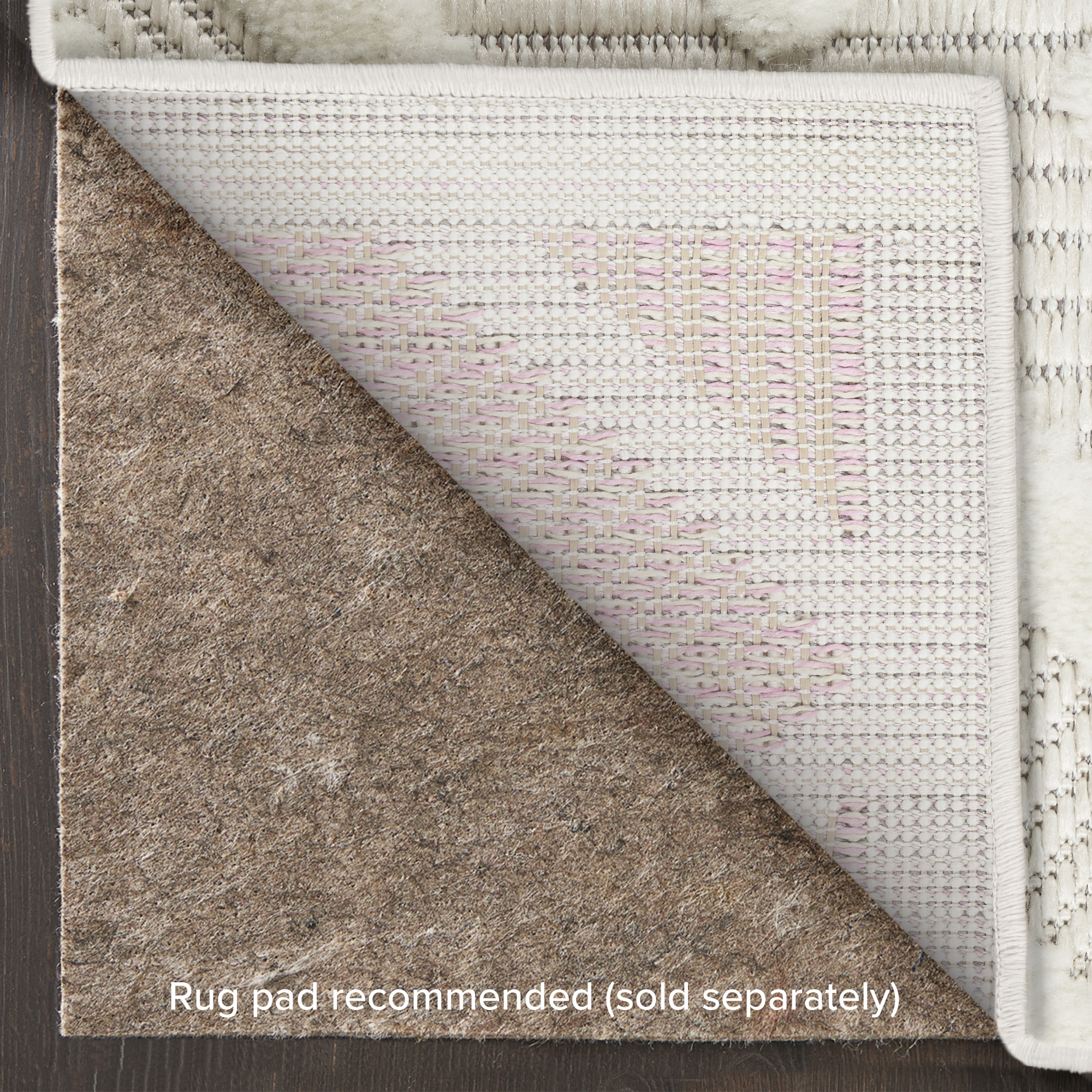 Nourison Versatile 8' x 10' Ivory White Modern Rug