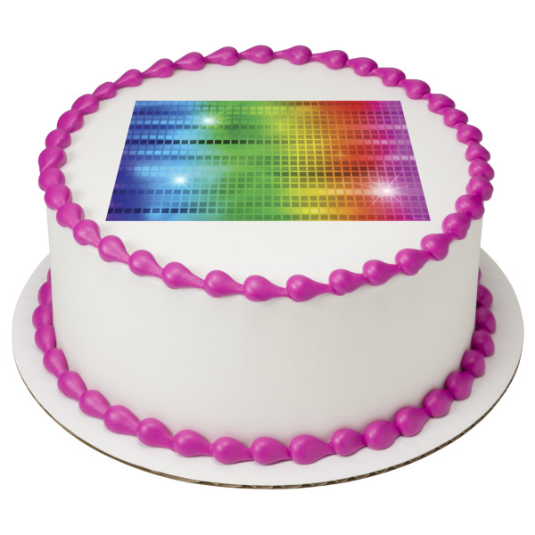 Neon Disco Sheet PhotoCake® Edible Image®