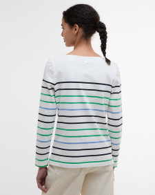 Hawkins Striped Long-Sleeved T-Shirt Cloud Stripe