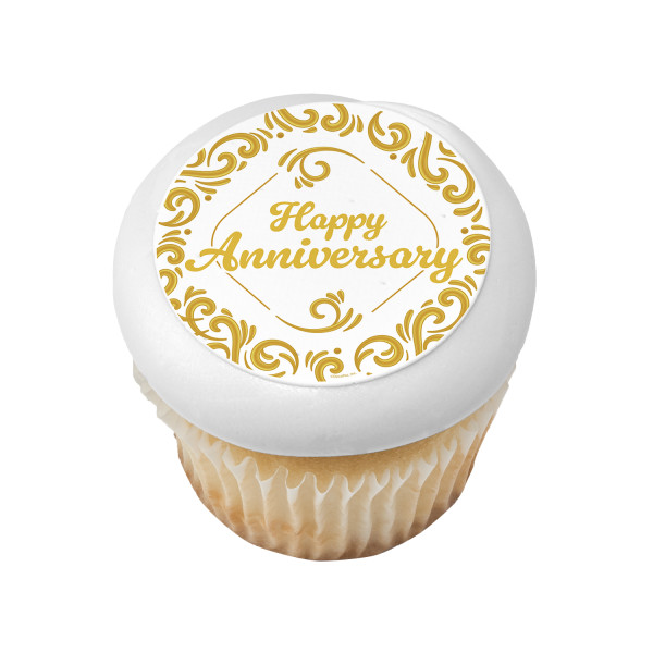 Gold Anniversary PhotoCake® Edible Image®