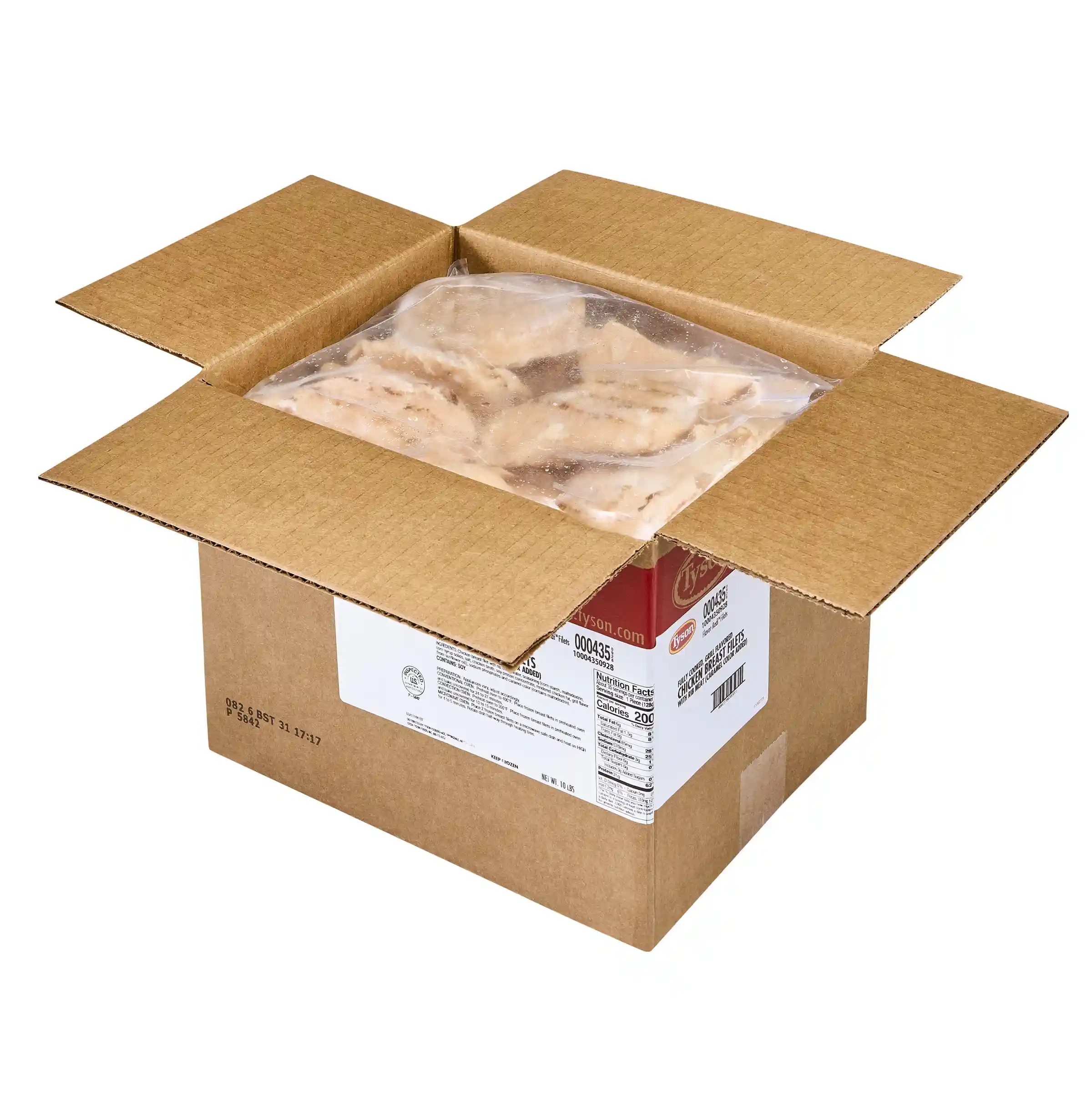 Tyson® Flavor-Redi® Fully Cooked Unbreaded Grilled Chicken Breast Filets, 4.5 oz._image_4