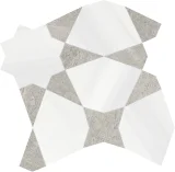 Waterjet Stone Mosaics Grigio 9×9 Stellar Mosaic Honed