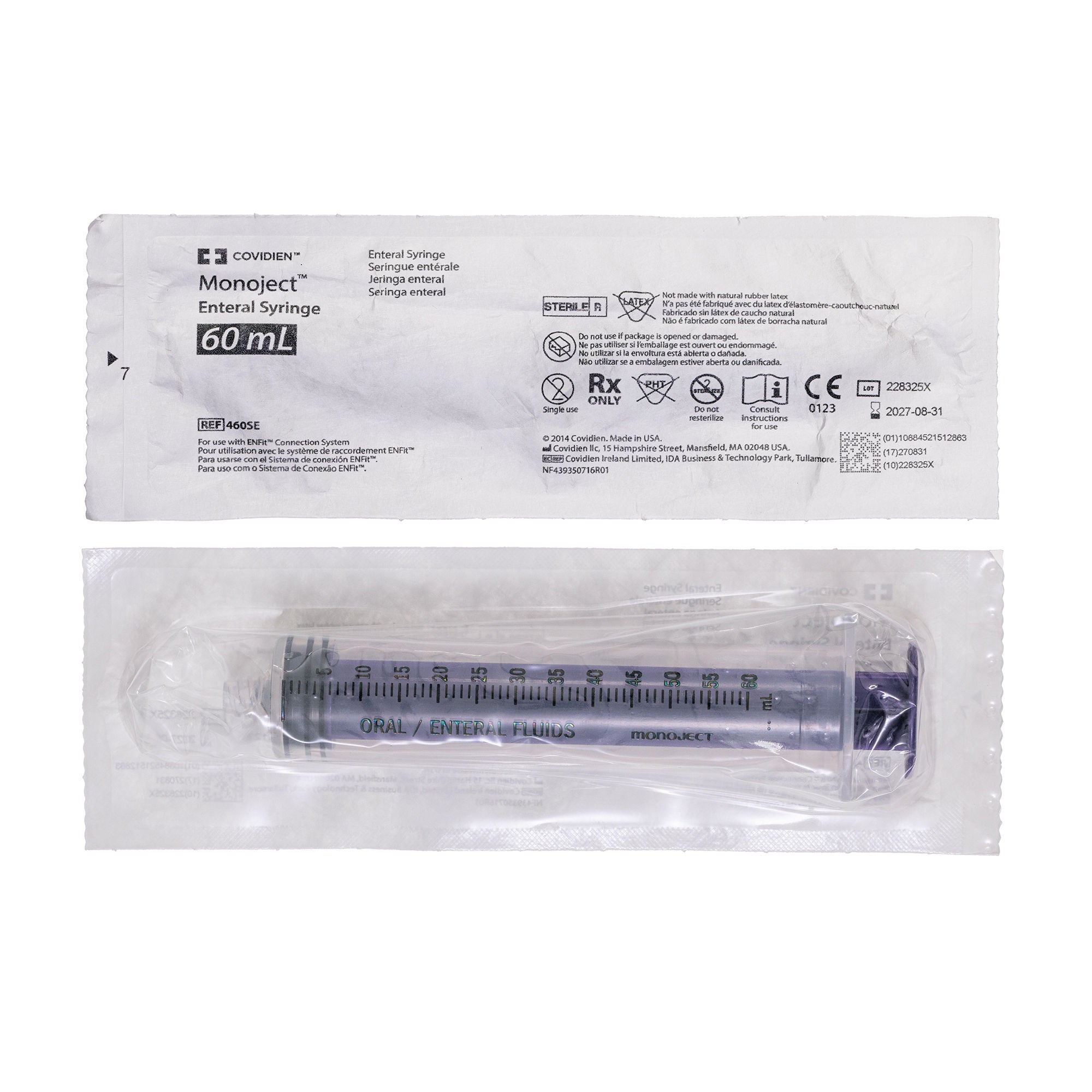 Monoject™ Oral Dispenser Syringe, 60 mL
