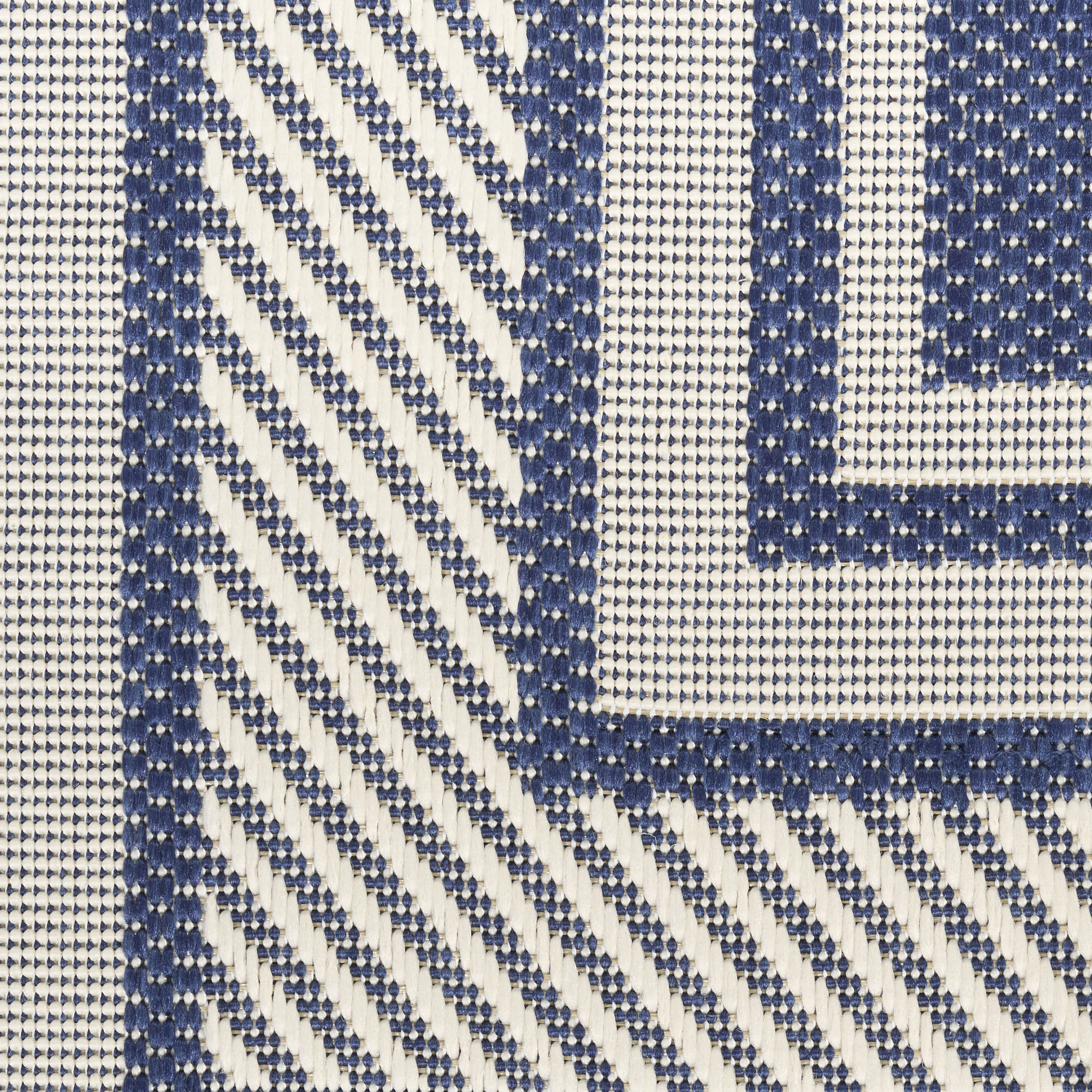 Nourison Horizon Indoor/Outdoor 8' x 10' Navy Modern Rug