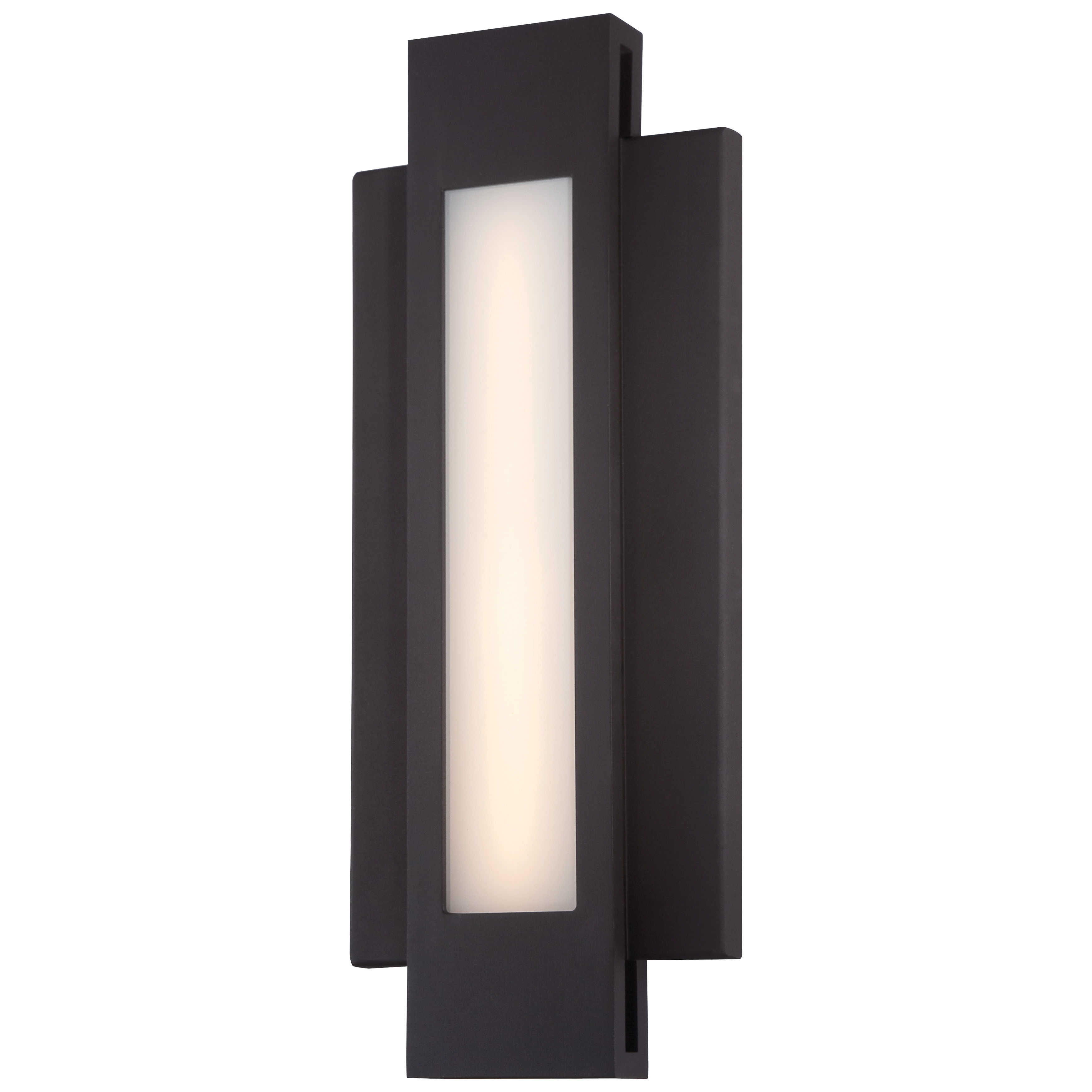 The Insert LED Wall Sconce combines modern design with practical functionality, featuring integrated LED technology delivering 1757 lumens with excellent color rendering. Its ADA-compliant profile and dimmable capability make it ideal for residential and commercial applications. - alternate view