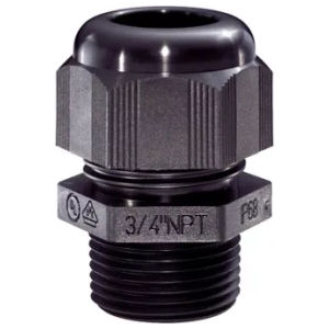 3/4 Inch Polyamide 6 Plastic Straight Liquidtight Cord Connector