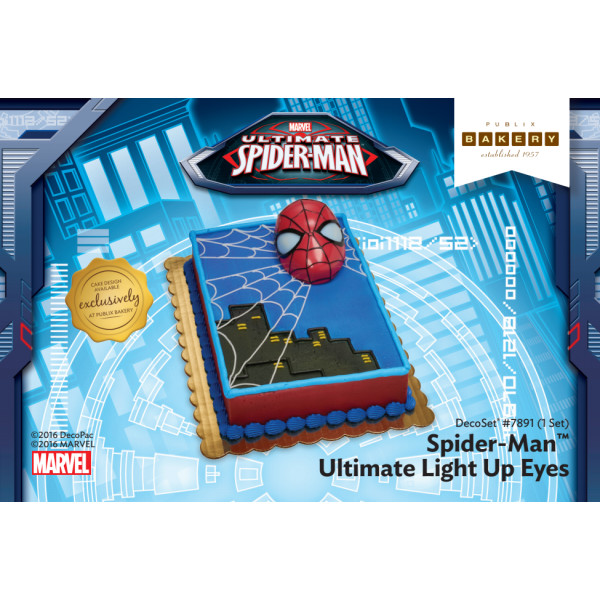 Spider Man Light Up Eyes Publix Card DecoPac