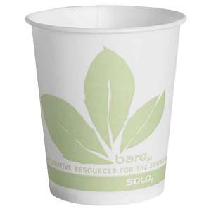 Solo, Bare® Eco-Forward Paper Cold Cups, ProPlanet Seal, 5 oz, Green/White