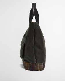 Borsa tote Field in tessuto cerato Sage/Classic
