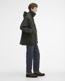 Barbour x ARKET Fairgame Waxed Jacket Sage