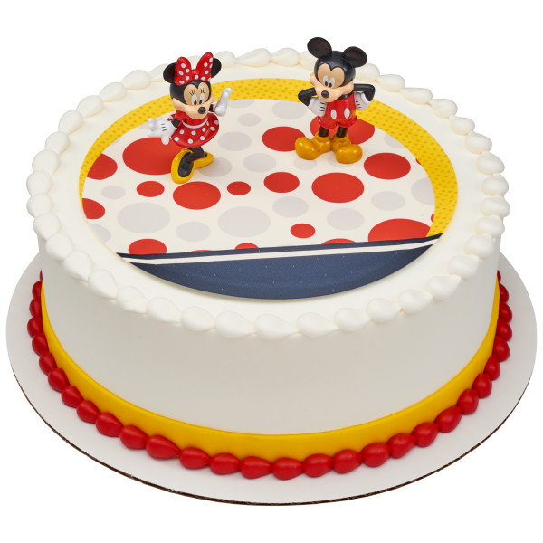 Mickey Mouse and Minnie Mouse PhotoCake® Edible Image® DecoSet® Background