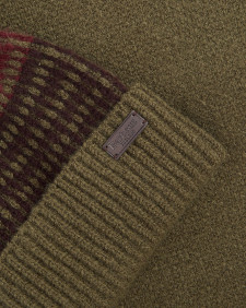 Branton Beanie and Scarf Gift Set Army Green