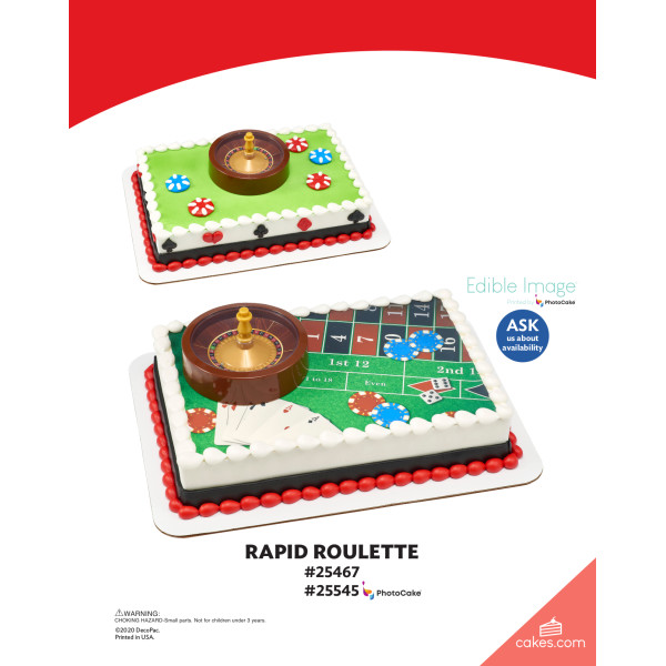 Rapid Roulette The Magic of Cakes® PhotoCake® Enhanced Background and Icing Page