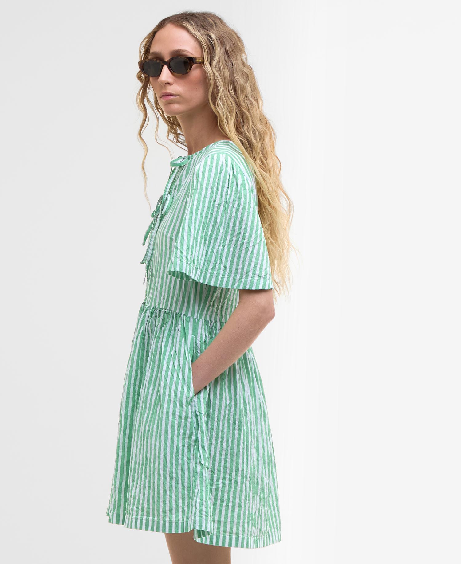 Daison Striped Mini Dress image number 4