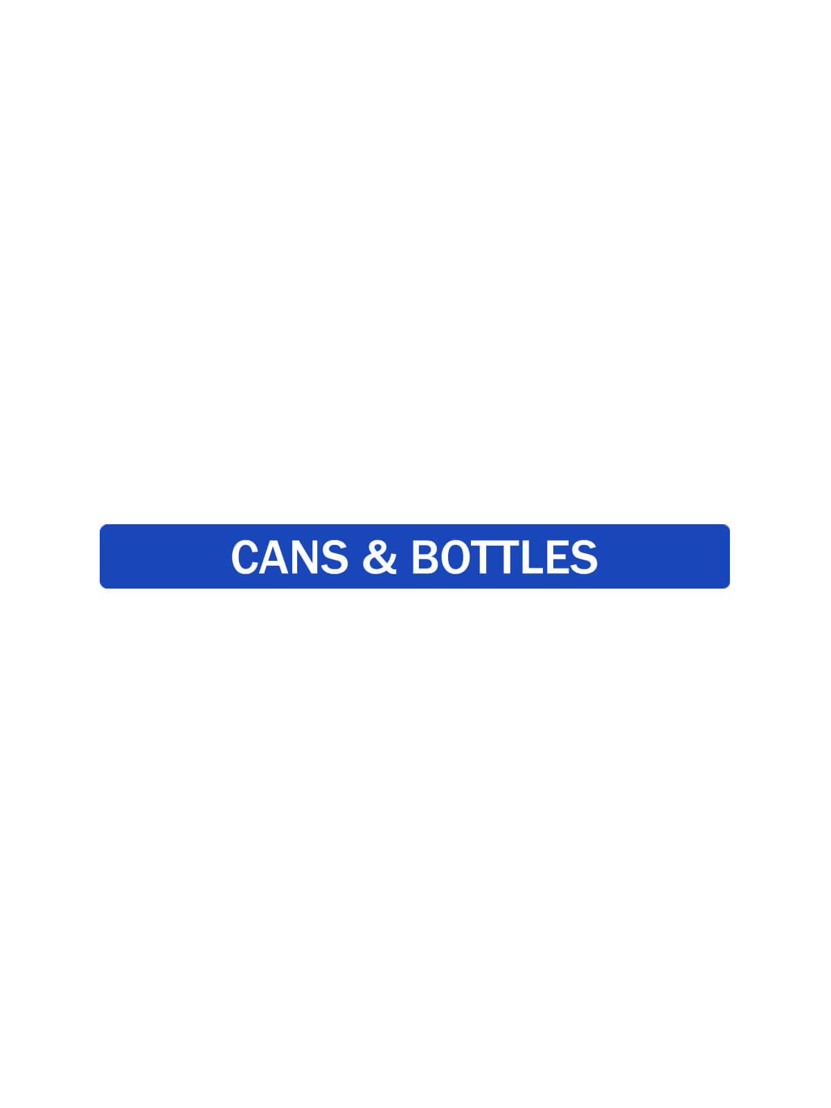 Busch Systems Aspyre Collection blue cans & bottles body label