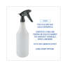 Boardwalk, Chemical-Resistant Trigger Sprayer 320CR, 7.25" Tube, Fits 16 Oz Bottles, Gray
