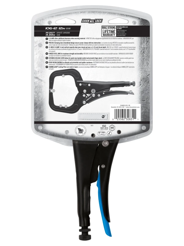 106-12 12-inch C-Clamp Locking Pliers