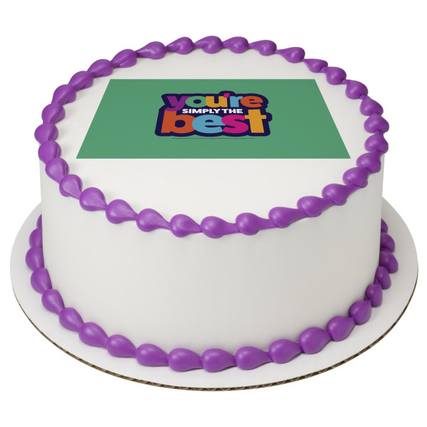 You're Simply The Best PhotoCake® Edible Image®