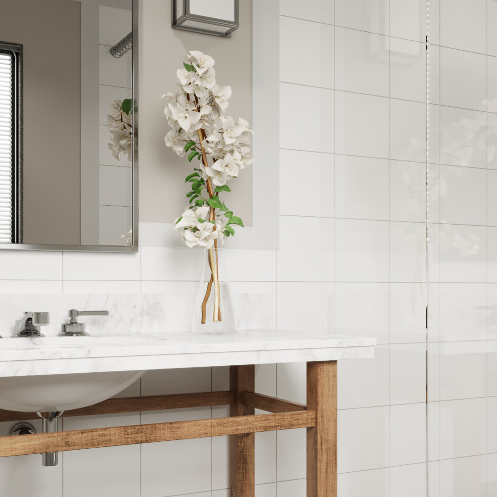 Monocolor Alaska 7-7/8 in. x 7-7/8 in. Ceramic Floor and Wall Tile