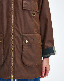 Highclere Waxed Jacket Bark-Muted