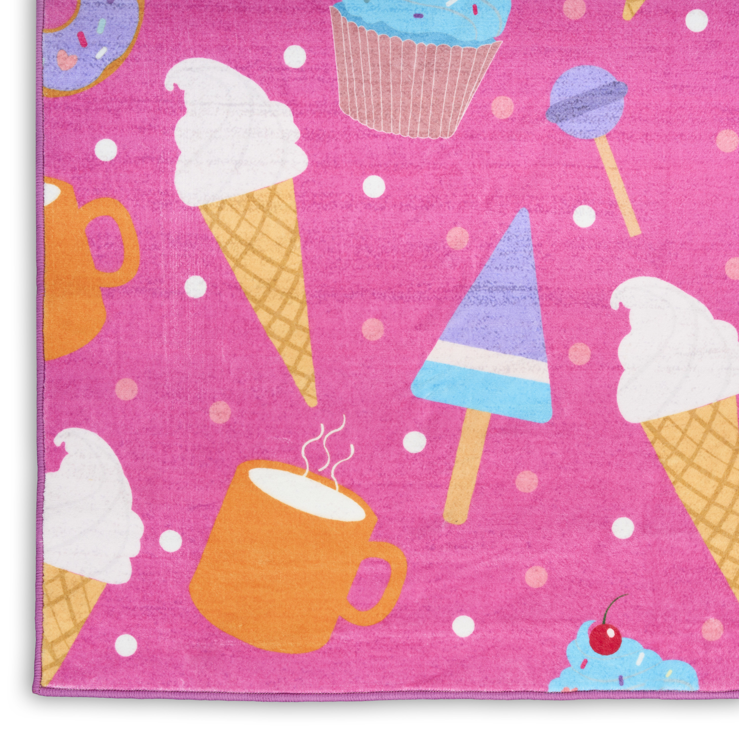 Nourison Imagination 6'6" x 9'2" Pink Multicolor Kids Indoor Rug
