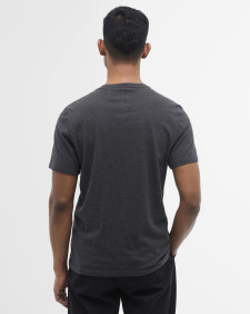 Ancroft Tartan Logo T-Shirt Charcoal Marl
