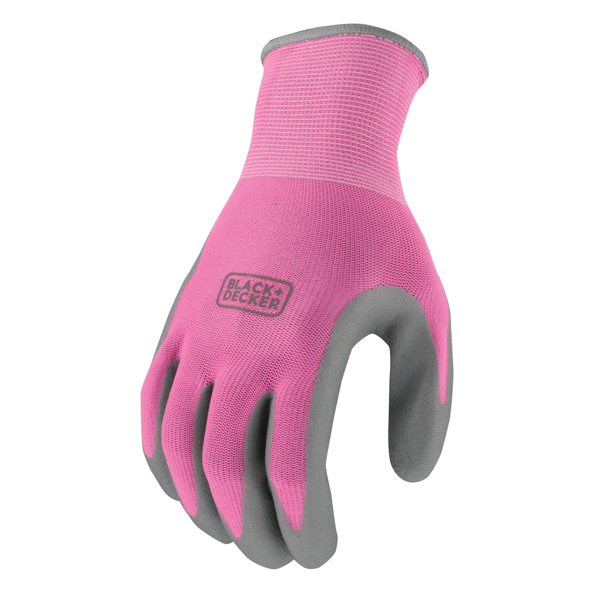 Front profile of BLACK+DECKER foam nitrile grip glove