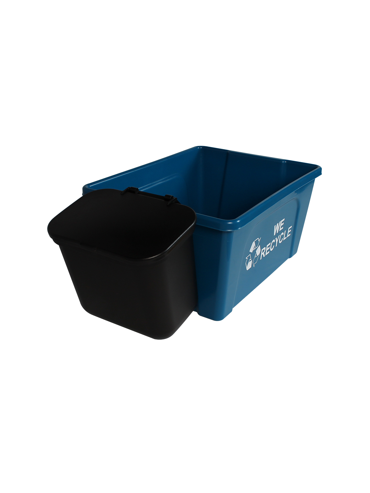 OFFICE COMBO – Double – Kit – Deskside – Mobius Loop-We Recycle – Solid Lift – Blue-Black