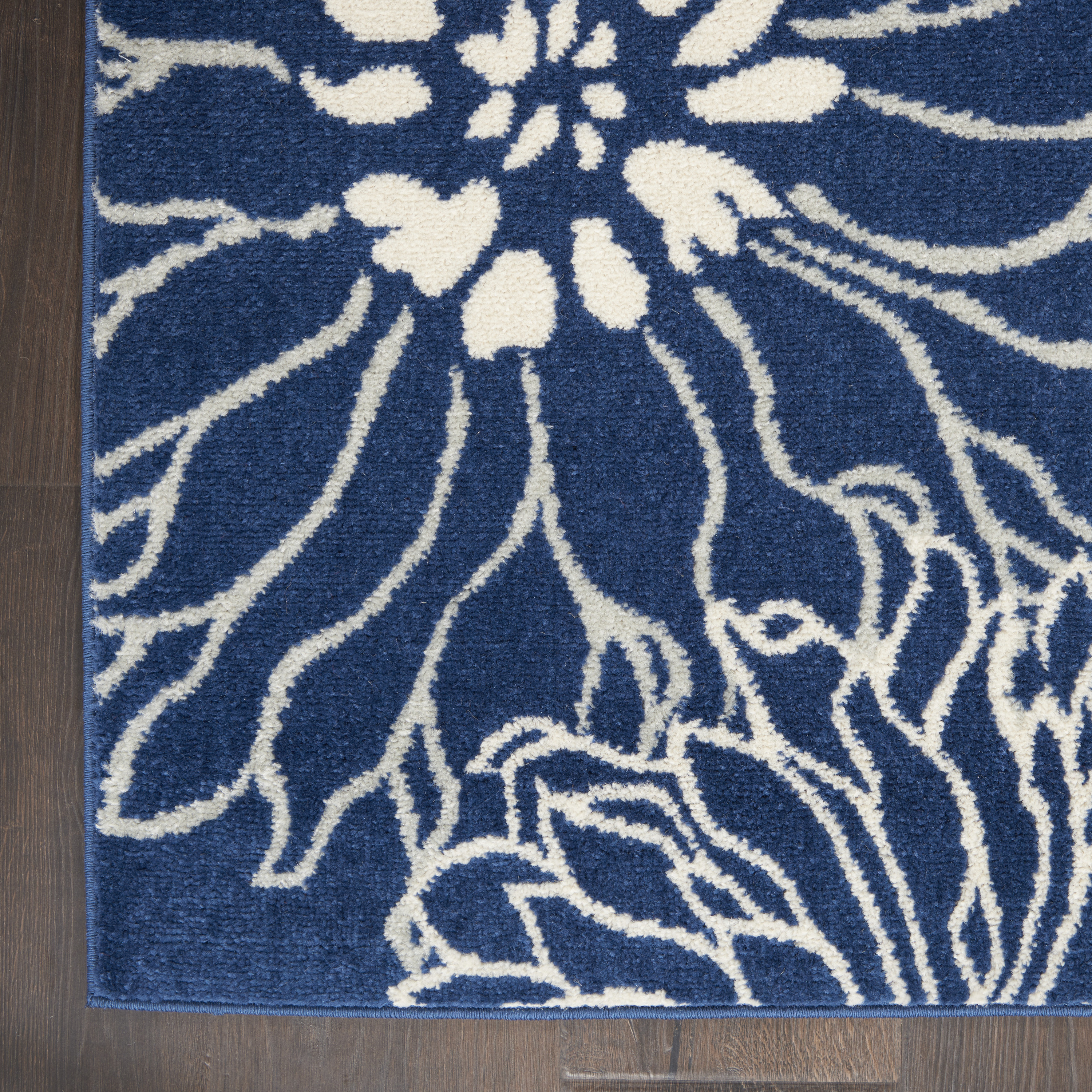 Nourison Passion 9' x 12' Navy Ivory Contemporary Indoor Rug