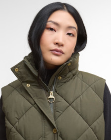 Weste Becky Olive/Ancient Tartan