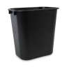 Boardwalk, Soft-Sided, 3.5 gal, Resin, Black, Rectangle, Receptacle