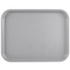 10" x 14" polypropylene fast-food tray in gray