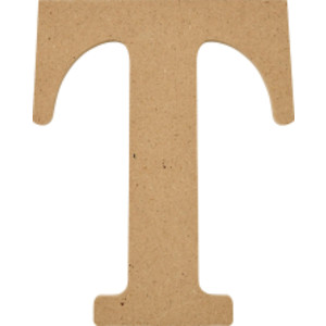MDF Letter, T, 5 Inch