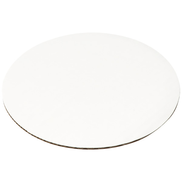 8" Round Waxed Corrugated Cake Board