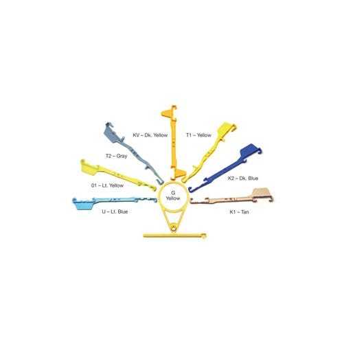 ClikBite "KV" Sensor Holder, Size 1/2, Dk. Yellow