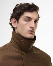 Paul Smith loves Barbour Oversized Bedale Waxed Jacket Tan
