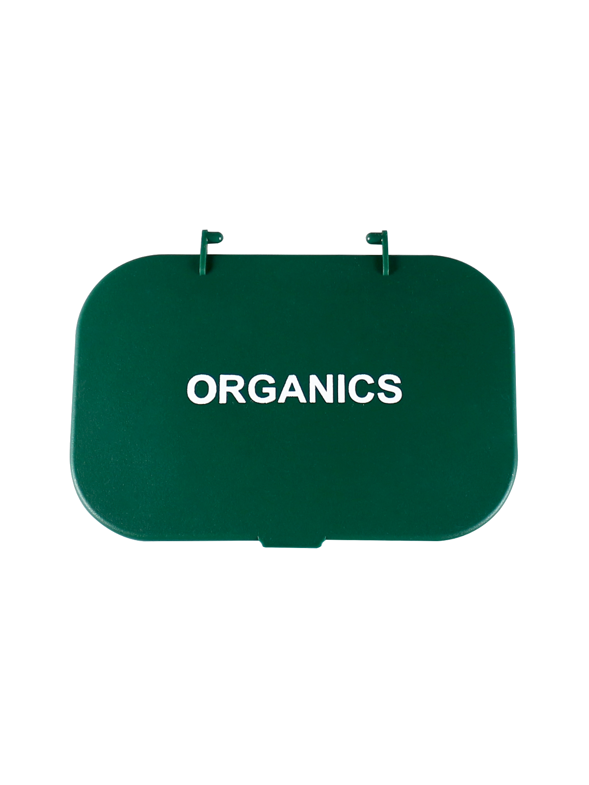 HANGING WASTE BASKET – Lid – Organics – Solid Lift – Dark Green