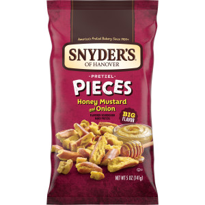 Snyder’s of Hanover Pretzel Pieces, Honey Mustard and Onion, 5 oz