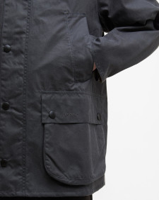 Oversized Bedale Waxed Jacket Classic Grey