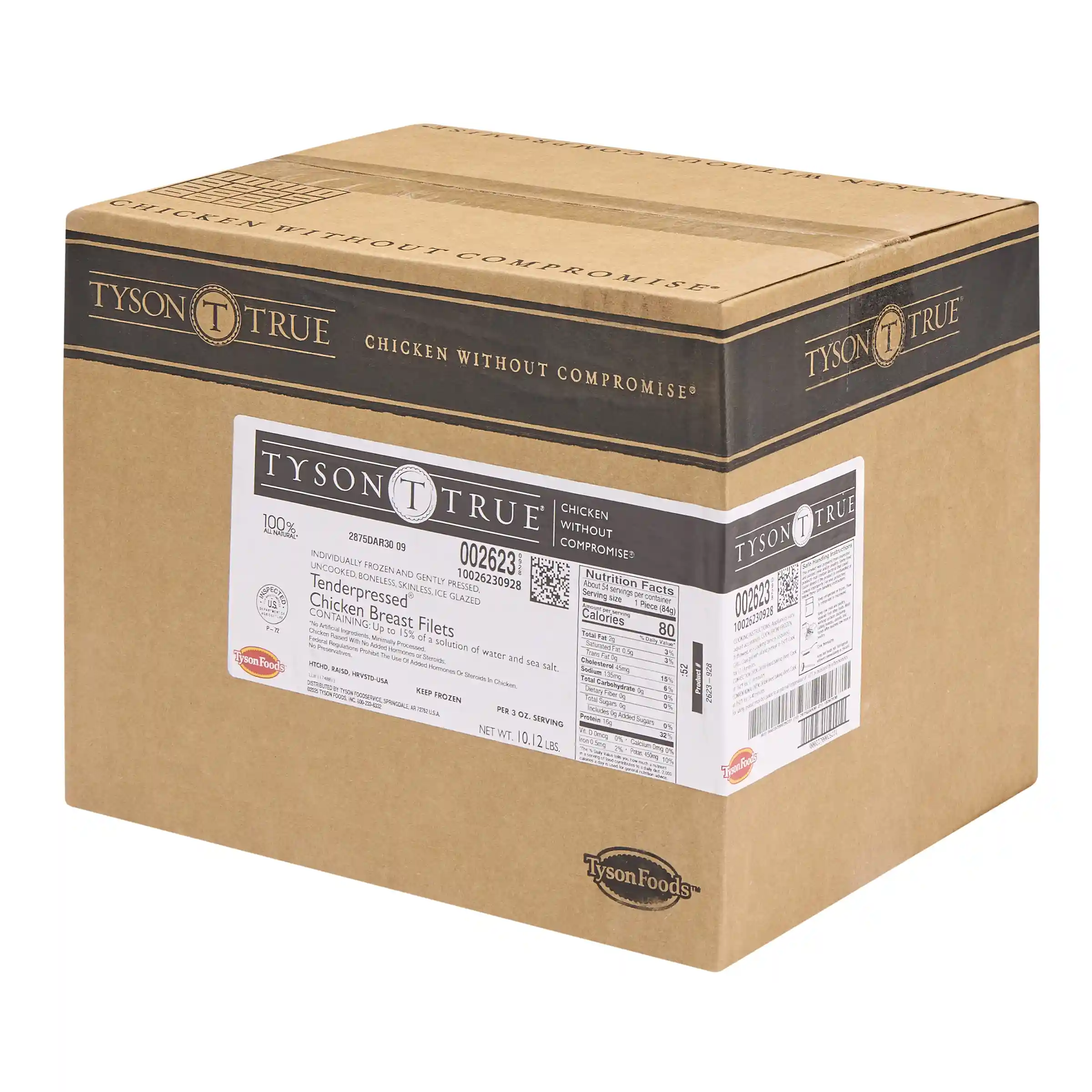 Tyson True® Tenderpressed® IF Unbreaded Boneless Skinless Chicken Breast Filets, 3 oz._image_5