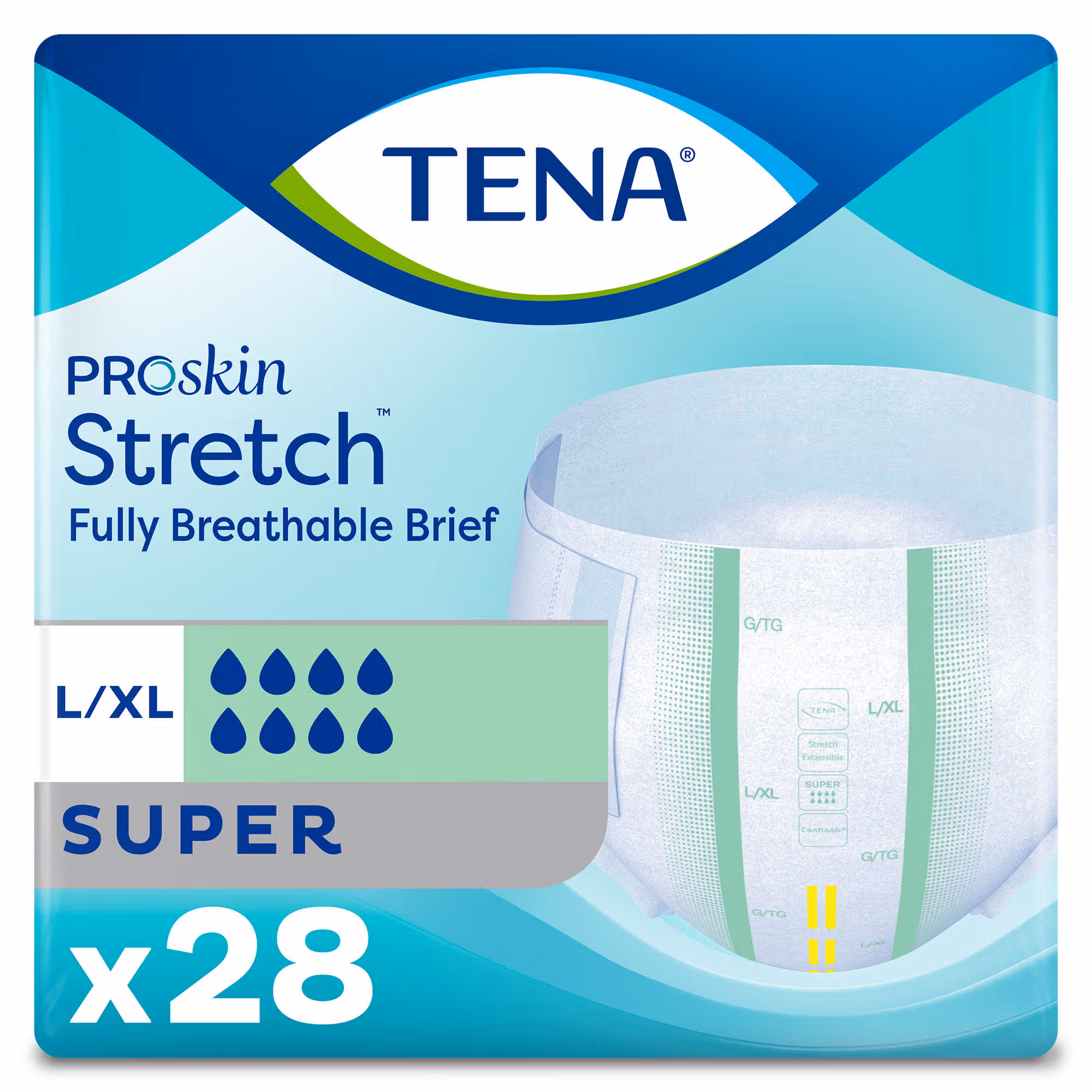 Tena® ProSkin Stretch™ Super Incontinence Brief, Large / Extra Large
