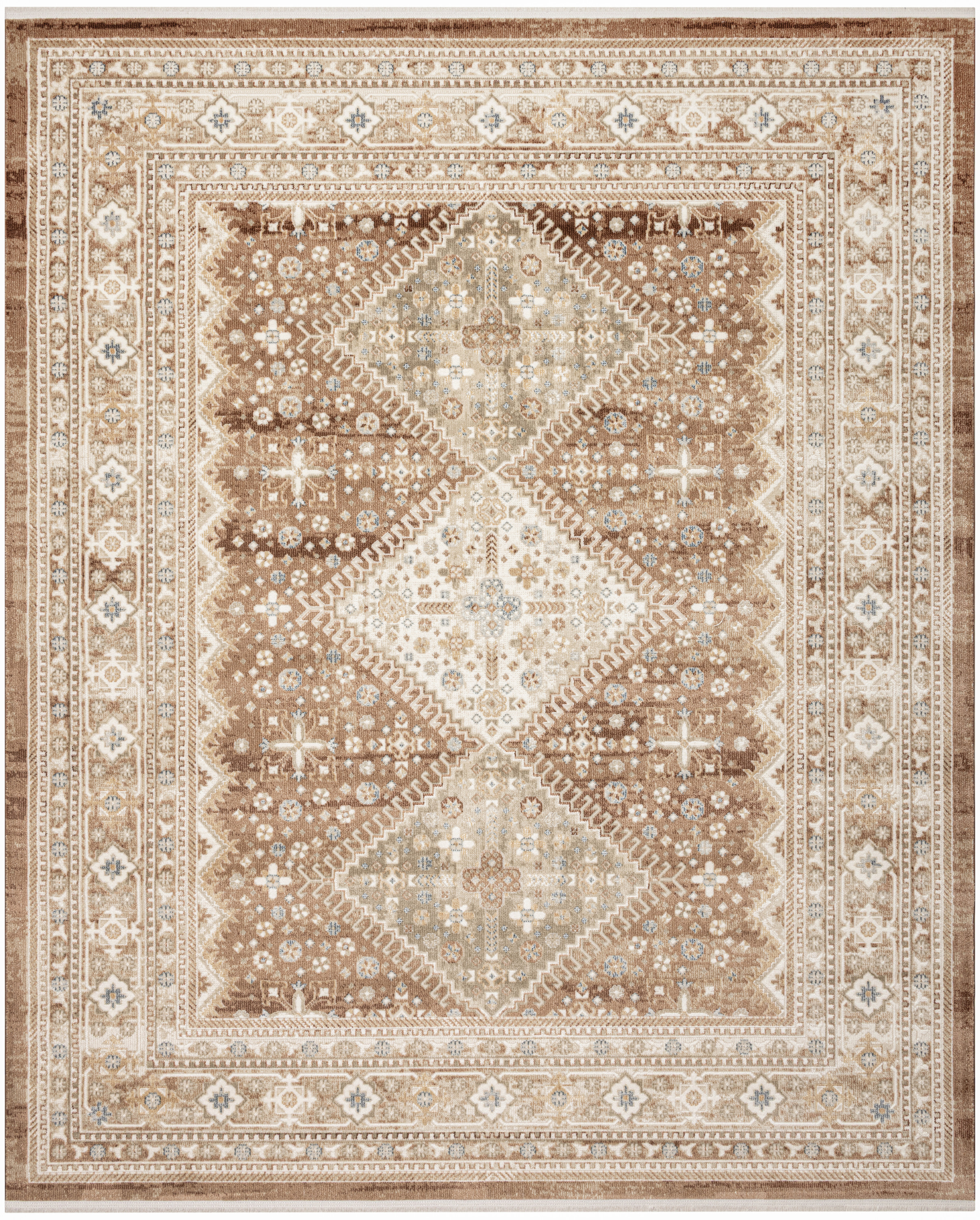 Nourison Pardis 7'10" x 9'10" Rust Vintage Indoor Rug