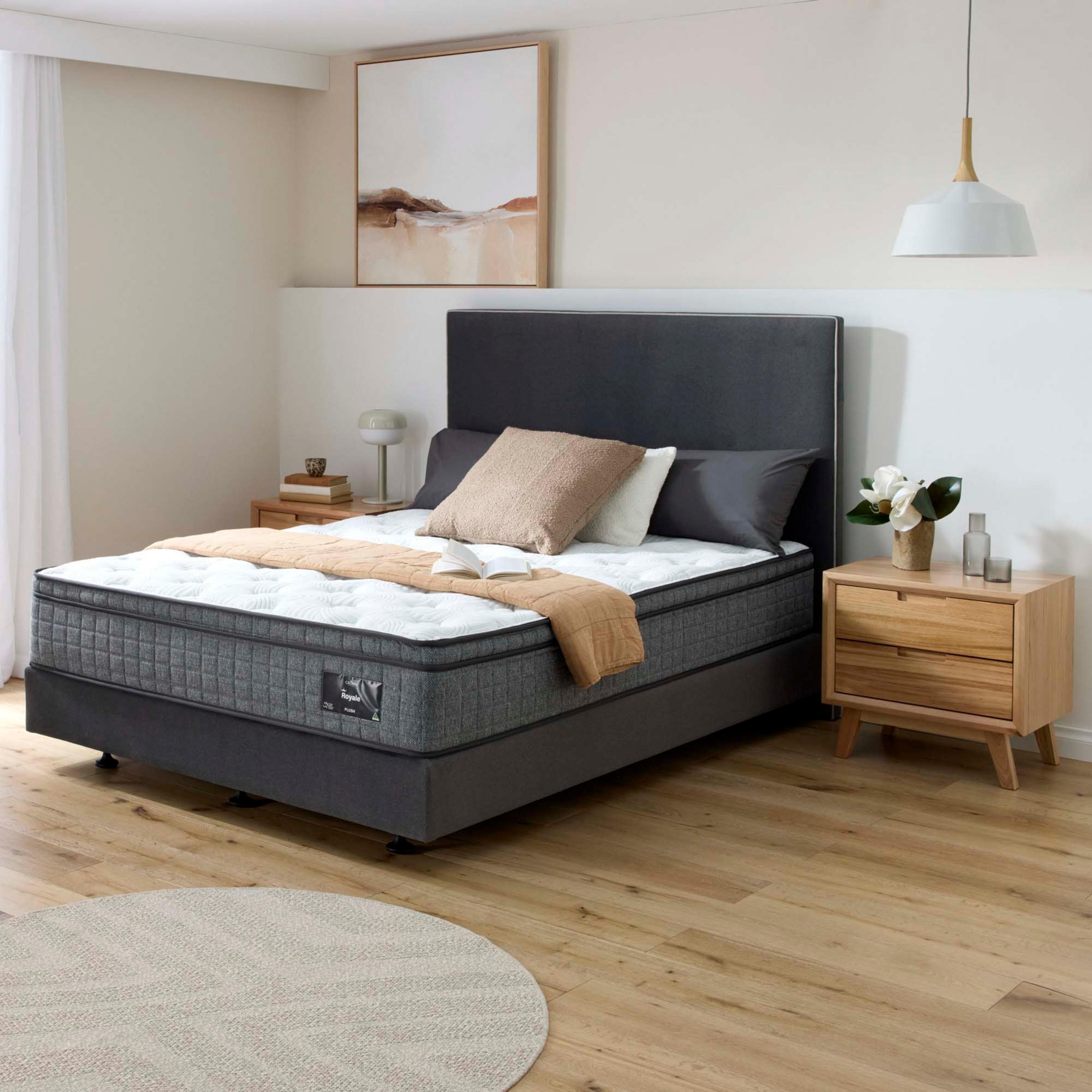 Lifestyle image of the Crown Posture Bedding Royale Mattress, Plush from Forty Winks