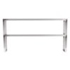 76-inch Servewell® stainless steel double-deck overshelf