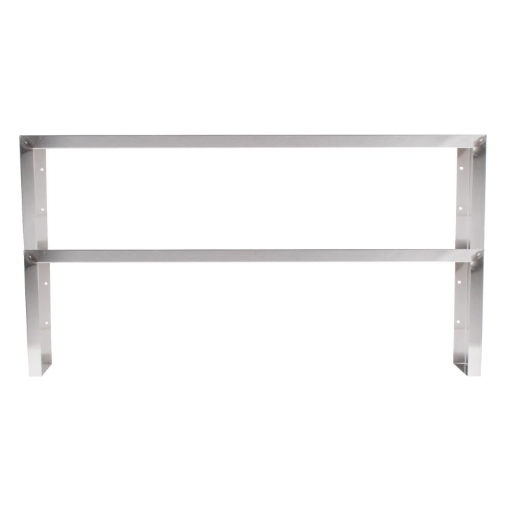 76-inch Servewell® stainless steel double-deck overshelf