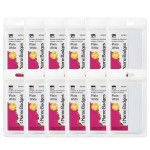 Charles Leonard Self-Adhesive Name Badges, Plain, White, 100 Per Pack, 12 Packs CHL93505-12