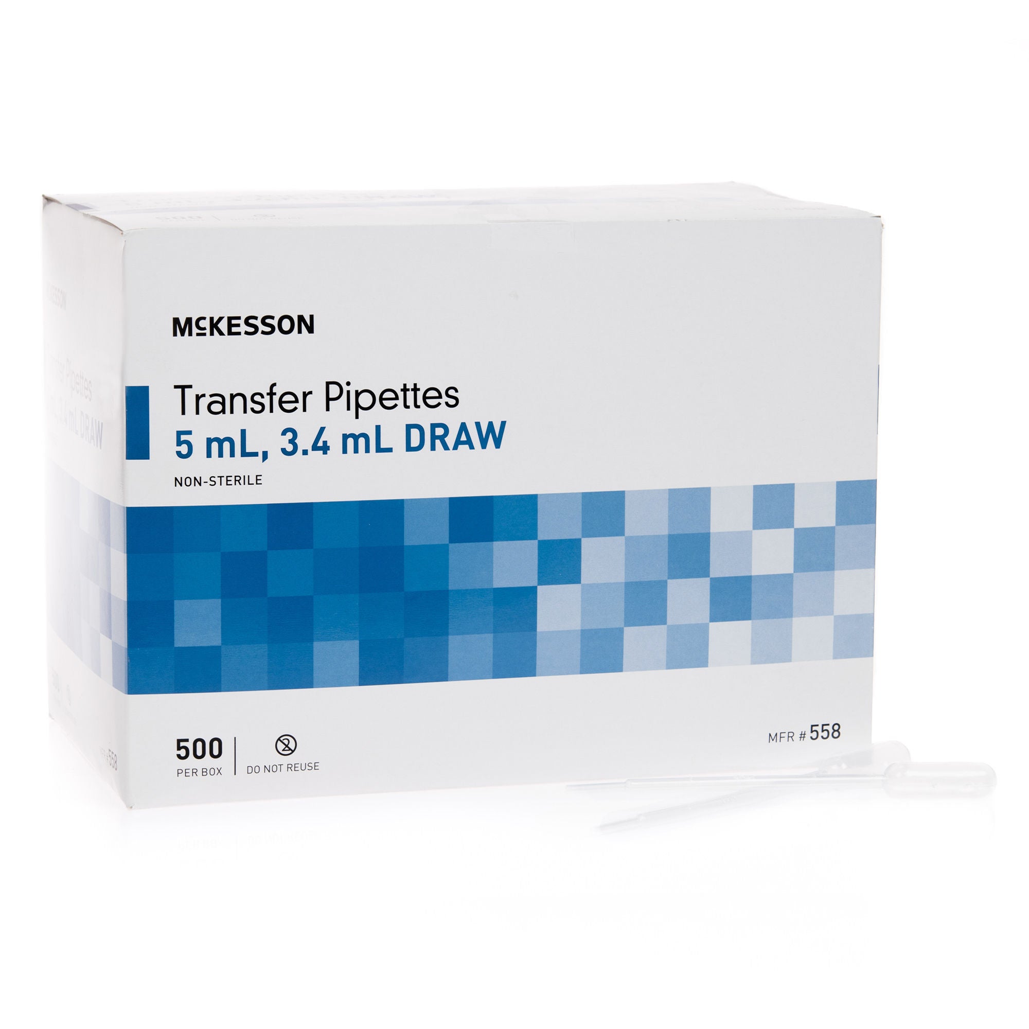 McKesson Transfer Pipette, 5 mL, 3.4 mL Draw Volume