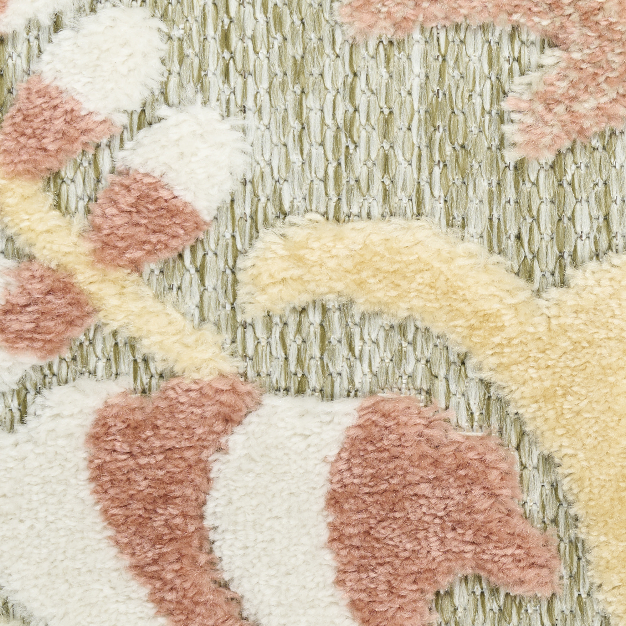 Nourison Aloha 7'10" x 10'6" Sage Rose Farmhouse Rug